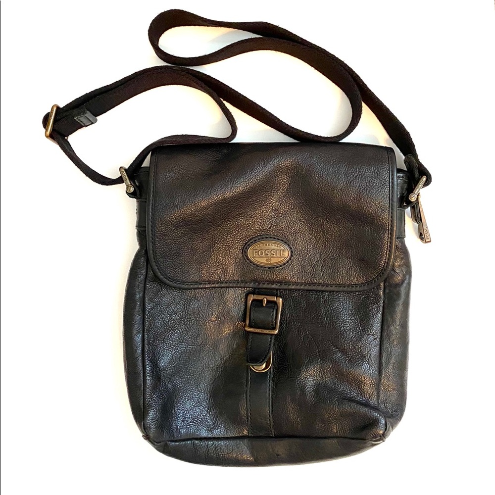 Fossil Black Crossbody